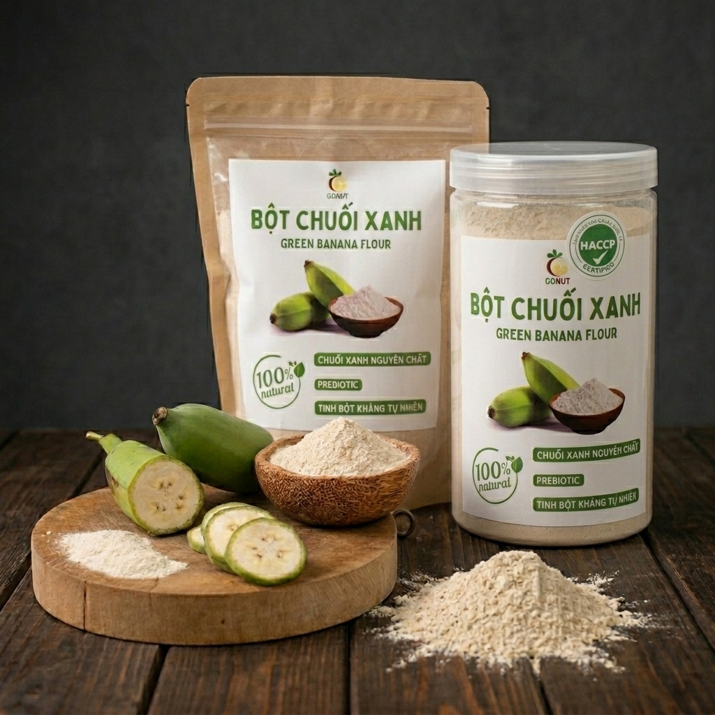 Bột chuối xanh Gonut